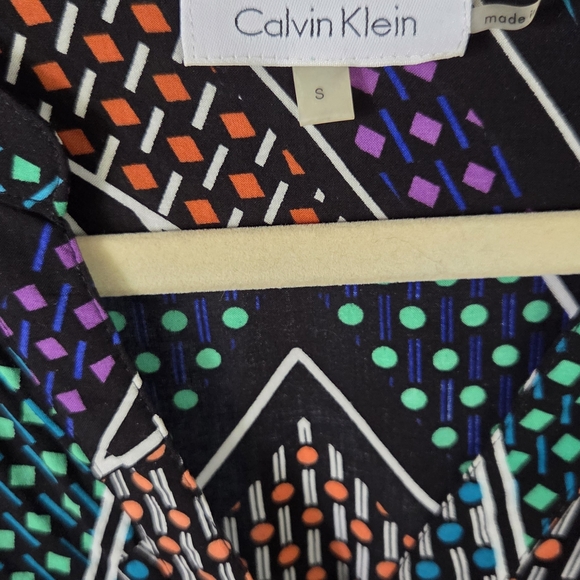 Calvin Klein Multicolor Geometric Blouse - Picture 2 of 2